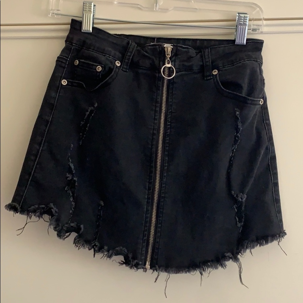 Dance and Marvel Black Zip up Skirt